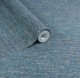 Dutch First Class Heritage Tales behang Artisan Weave Navy 100003EH