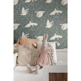 Esta Home Pom Pom Pie behang Zwanen 139798