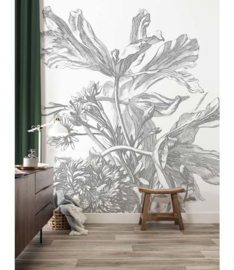 KEK Amsterdam Book I Wall Mural Engraved Flowers WP-671