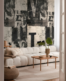 AS Creation Cosmo Living Wall Panel Newspaper 79144-4
