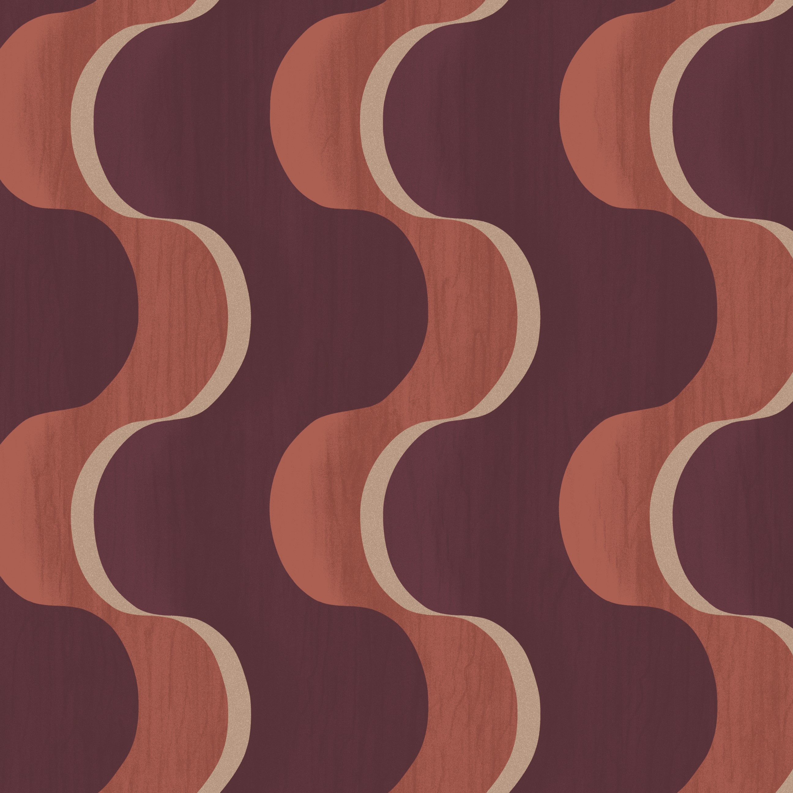 Masureel Rhapsody behang Flow Russet RHA104