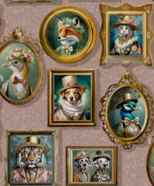 Dutch Imaginarium III behang Regal Beasts Pink 13793