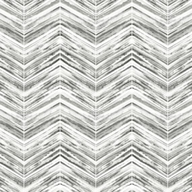 York Wallcoverings Black & White Resource Library behang Petite Watercolor Chevron BW3911