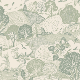 Arthouse Signature Collection 3 behang Country Landscape Sage 100357AH