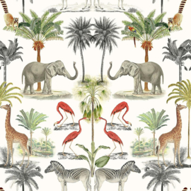 Arthouse behang Mirrored Jungle Animals Multi 924109