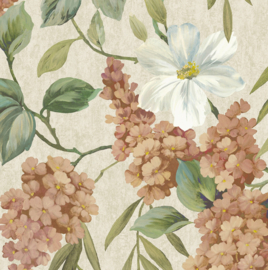 Dutch First Class Wanderlust behang Buddleia Coral Beige 99551