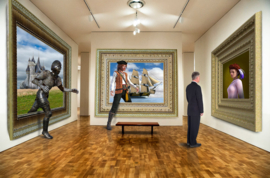 Papermoon Fotobehang Surrealistische Kunstgalerie