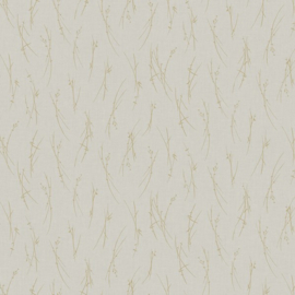 York Wallcoverings Modern Metals behang Sprigs Light Grey Gold MD7191