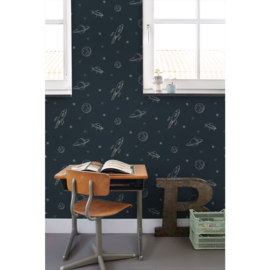 Esta Home Pom Pom Pie behang Glow-in-the-Dark Planeten 139761