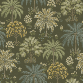 Dutch First Class Wanderlust behang Solana Green 92032