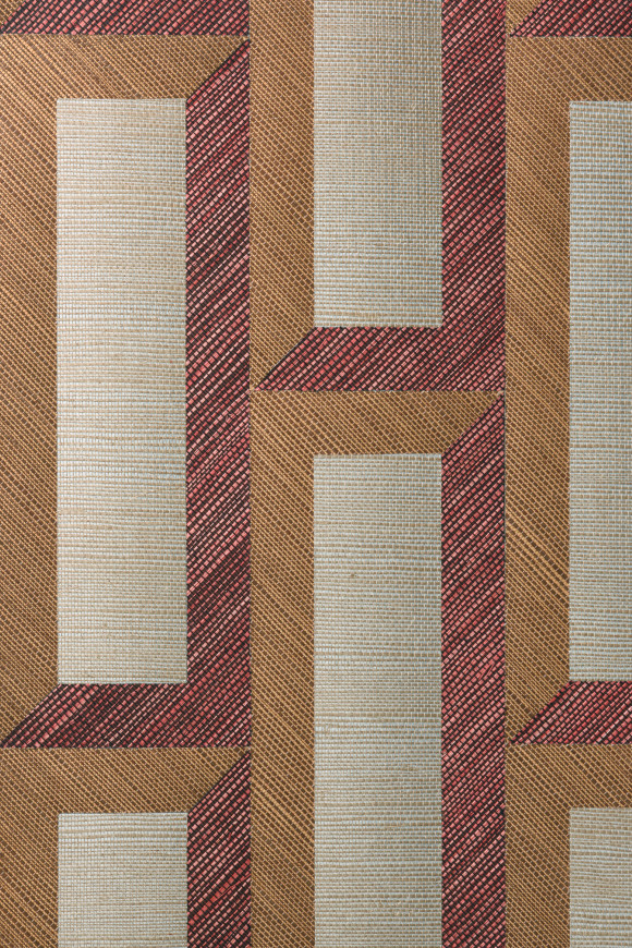 Arte Marqueterie behang Biseau Copper Red 72722
