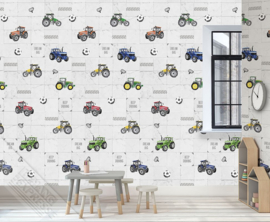 Behangexpresse Abby & Bryan Wallprint Tily Tractor INK 7239