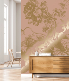 KEK Amsterdam Gold | Silver | Copper behang Engraved Flowers Nude MW-119