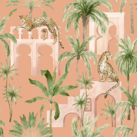 Arthouse Signature Collection 3 behang Leopard Arches Terracotta 100376AH