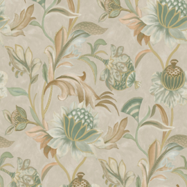 Dutch First Class Arabesque behang Cecelia Beige Green 36352