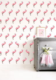 KEK Amsterdam Kids behang Tangram Flamingo WP-422