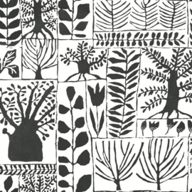 York Wallcoverings Black & White Resource Library behang Primitive Trees BW3862