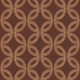 Casamance Isadora behang Etienne Bordeaux/Cuivré 70692344