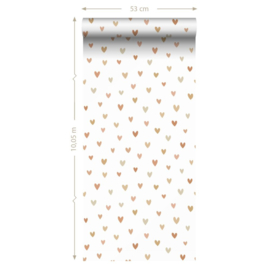 Esta Home Pom Pom Pie behang Hartjes 139755