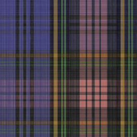 Cole & Son Vivienne Westwood behang MacAndreas Tartan Violet & Fluro Green 130/1003
