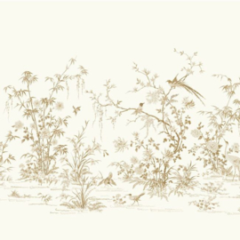 York Wallcoverings Ronald Redding 24 Karat Wall Mural Flowering Vine Chinoiserie KT2262M