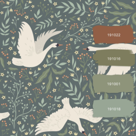 Esta Home Pom Pom Pie behang Zwanen 139798