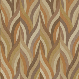 Dutch First Class Arabesque behang Arabesque Blush Orange Mocha 36373