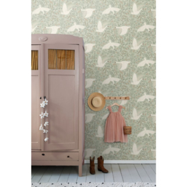 Esta Home Pom Pom Pie behang Zwanen 130960