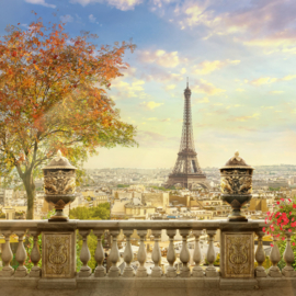 Papermoon Fotobehang Panorama Van Parijs
