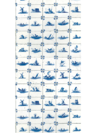 KEK Amsterdam Wonderwalls behang Royal Blue Tiles WP-372