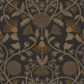 Casamance Isadora behang Hippolyte Noir/Doré 70450916