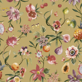 Dutch First Class Wanderlust behang Tropica Ochre 92112