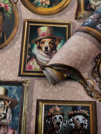 Dutch Imaginarium III behang Regal Beasts Pink 13793