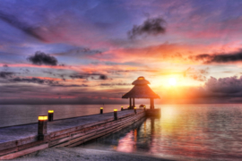 Papermoon Fotobehang Maldives Sunset 97026