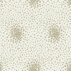 York Wallcoverings Modern Metals behang Petite Leaves Crème Gold MD7103