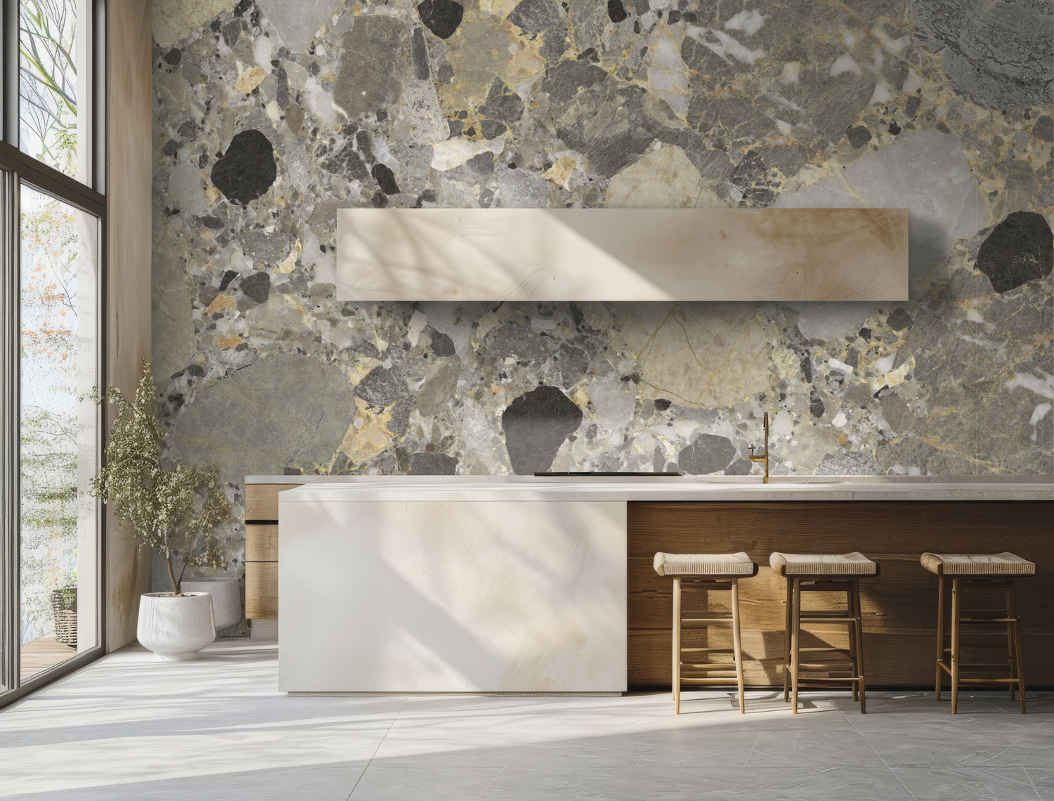 Dutch First Class Carrara 4 Mural 85656
