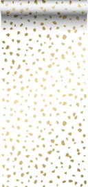 Esta Home Black & White - with a splash of gold behang Terrazzo 139133