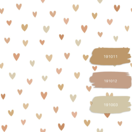 Esta Home Pom Pom Pie behang Hartjes 139755