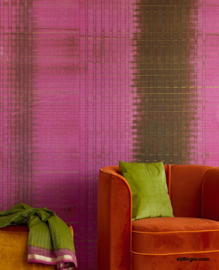 Eijffinger Sundari Wallpower 375202 Paper Weave fuchsia