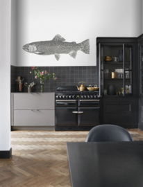 Esta Home Black & White - with a splash of gold behang PhotowallXL Wall Fish 158933