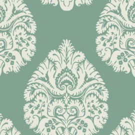 York Wallcoverings Ronald Redding 24 Karat behang Teardrop Damask KT2146