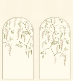 Casamance Panoramas Les Intemporels behang Arezzo Arches Ivoire/Kaki 70910510