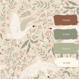 Esta Home Pom Pom Pie behang Zwanen 139797