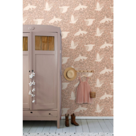 Esta Home Pom Pom Pie behang Zwanen 130957