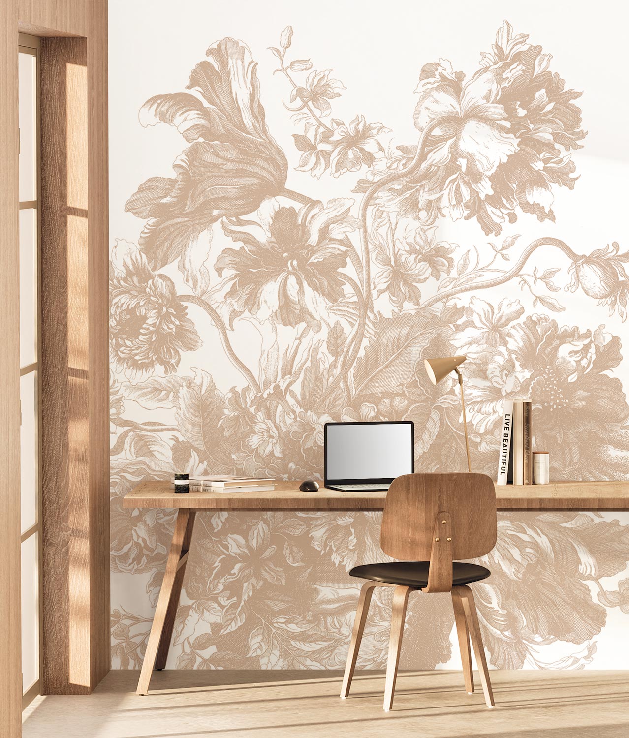 KEK Amsterdam Frans Uyterlinde Mural Engraved Flowers Nude FU-042