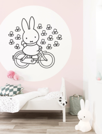 KEK Amsterdam Kids behangcirkel Miffy Riding Bike CK-030