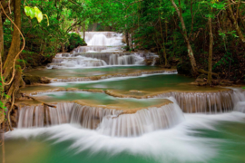 Papermoon Fotobehang Deep Forest Waterfall 97018