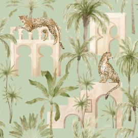 Arthouse Signature Collection 3 behang Leopard Sache Green 100375AH