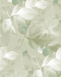 Casadeco Wonderwalls 3 behang Souffle Vegetal Vert Amande S 202287605 NW