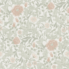 Dutch First Class Eleganza behang Bilbury Sage Coral 36301